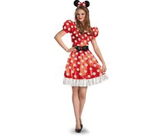 Jakks Pacific Disguise Red Minnie Classic Στολή Small Ενηλίκων (129419N/S-AD.)