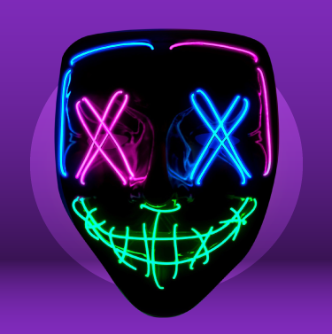box μασκες halloween