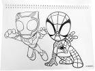 Spidey Dino Webs Μπλοκ Ζωγραφικής Α4+Stickers (337-12416) (2)