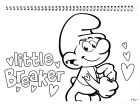 Smurfs Μπλοκ Ζωγραφικής Α4+Stickers (344-25416) (2)