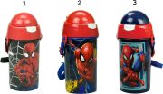 GIM Παγούρι PP Spiderman 500ml-3 Σχέδια (557-00209) (1)