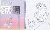 Ylvi Μπλοκ Ζωγραφικής  With Unicorn & Sequins (D13587) (1)