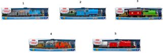 Fisher Price Thomas Trackmaster Μηχανοκίνητα Τρένα Με 2 Βαγόνια-5 Σχέδια (HFX97) (1)