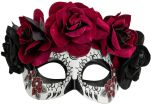 WM Μάσκα Ματιών Dia De Los Muertos Με Τριαντάφυλλα (8466) (0)