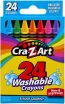 Cra-Z-Art Κηρομπογιές Washable 24Τμχ (10222) (0)