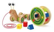 Hape Push & Pull Ξύλινο Συρόμενο Σαλιγκάρι (E0349) (0)