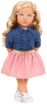 Our Generation Κούκλα Emily With Frilly Denim Shirt & Pink Skirt (BD31475Z) (0)