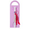 Λαμπάδα Bag Charms Μαντήλι Λευκό Μάτι Ημικύκλιο 2.5cm (ML26104) (0)