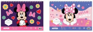 Minnie Μπλοκ Ζωγραφικής 23X33 40 Φύλλων Με Αυτοκόλλητα Στένσιλ-2 Σχέδια-1 Τμχ (000564986) (0)