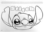 Stitch Μπλοκ Ζωγραφικής Α4 Και Stickers (342-03416) (2)