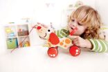 Hape Push & Pull Ξύλινο Συρόμενο Σκυλάκι Walk-A-Long Puppy (E0347A) (2)