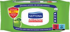 Septona Αντιβακτηριδιακά Μαντηλάκια Refresh Πράσινο Μήλο-60Τμχ (2101030015037) (0)