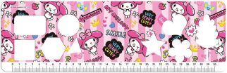 My Melody Μπλοκ Ζωγραφικής 23x33 40 Φύλλων Με Αυτοκόλλητα Στένσιλ-2 Σχέδια (000490299) (1)