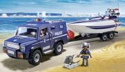 Playmobil Αστυνομικό Όχημα Με Ταχύπλοο (5187) (1)
