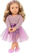 Our Generation Κούκλα Savannah With Two-Tone Purple Ballet Tutu (BD31316Z) (0)