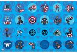 Captain America Μπλοκ Ζωγραφικής 23x33 40 Φύλλων Με Αυτοκόλλητα Στένσιλ-2 Σχέδια (000506362) (2)