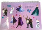 Frozen Μπλοκ Ζωγραφικής Α4+Stickers (341-73416) (1)