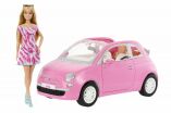 Barbie Fiat 500cc & Κούκλα (HRG59) (0)