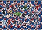 Captain America Μπλοκ Ζωγραφικής 23x33 40 Φύλλων Με Αυτοκόλλητα Στένσιλ-2 Σχέδια (000506305) (1)