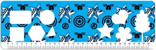 Captain America Μπλοκ Ζωγραφικής 23x33 40 Φύλλων Με Αυτοκόλλητα Στένσιλ-2 Σχέδια (000506362) (1)