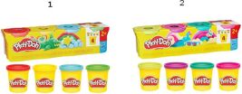 Playdoh Classic 4 Pack-2 Σχέδια (G0512) (1)
