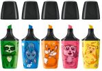 Stabilo Υπογραμμιστής Boss Mini Animal Vibes-5 Σχέδια-1Τμχ (01007009) (1)