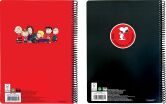 Peanuts Black-Red Τετράδιο Α4 Σπιράλ 3 Θεμάτων 105 Φύλλων-2 Σχέδια (365-10439) (1)