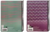 Hallmark Monochrome-Lines Τετράδιο 17X25 Σπιράλ 3 Θεμάτων 105 Φύλλων-2 Σχέδια (333-39403) (1)