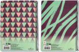 Hallmark Pattern-Diagonal Τετράδιο A4 Σπιράλ 3 Θεμάτων 105 Φύλλων-2 Σχέδια (333-39439) (1)