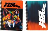 No Fear Colored Wolf-Gradient Blue Τετράδιο Σπιράλ 17X25 2 Θεμάτων 70 Φύλλων-2 Σχέδια-1Τμχ (348-47402) (0)