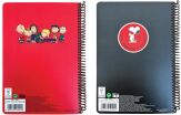 Peanuts Black-Red Τετράδιο 17X25 Σπιράλ 2 Θεμάτων 70 Φύλλων-2 Σχέδια (365-11402) (1)