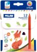 Milan Plastipastel Πλαστικά Χρώματα Τριγωνικά 12Τμχ (325-00330-022T12) (0)