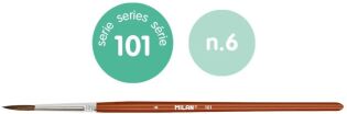Milan Πινέλο Στρογγυλό 101 Νο 6 (325-00615-80306P) (1)