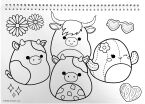 Squishmallows Μπλοκ Ζωγραφικής Α4+Stickers (363-34416) (2)