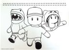 Stumble Guys Μπλοκ Ζωγραφικής Α4+Stickers (377-32416) (2)