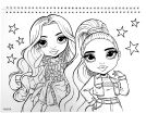 Rainbow High Μπλοκ Ζωγραφικής Α4+Stickers (363-52416) (2)
