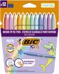 Bic Μαρκαδόροι Ζωγραφικής Kid Colour Pastel-12Τμχ (520084) (0)