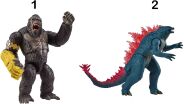 Godzilla X Kong Φιγούρες Γίγας 33cm-2 Σχέδια (MN308000) (1)