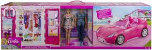 Barbie Ντουλάπα Και Όχημα (GVK05) (1)