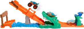 Hot Wheels Monster Trucks Πίστα-Εξόντωση Κροκόδειλου (JJN45) (2)