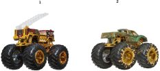 Hot Wheels Monster Trucks Οχήματα Bigfoot Throphy Champions-2 Σχέδια (JDV96) (1)