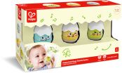 Hape Early Explorer Ξύλινη Κουδουνίστρα happy Hatchlings Wobble Rattles (E0124) (1)