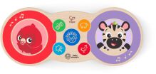Hape Kids II Ξύλινο Magic Touch Drum Upbeat Tunes (800898) (2)