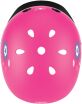 Globber Κράνος Elite Lights XS/S (48-53cm) Deep Pink Flowers (507-110) (3)