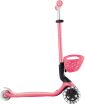 Globber Scooter Go.Up Baby Lights 360 Coral Pink (844-210) (4)