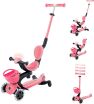 Globber Scooter Go.Up Baby Lights 360 Coral Pink (844-210) (9)