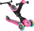 Globber Scooter Go Up Deluxe Lights Deep Pink (646-110) (2)