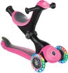 Globber Scooter Go Up Deluxe Lights Deep Pink (646-110) (3)