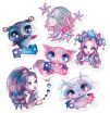 Nebulous Stars Decorative Vinyl Stickers-4 Σχέδια-1Τμχ (11460) (2)