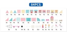 BW Magnetic Tiles Πριγκιπικό Σπίτι 84Τμχ. (X1802) (2)